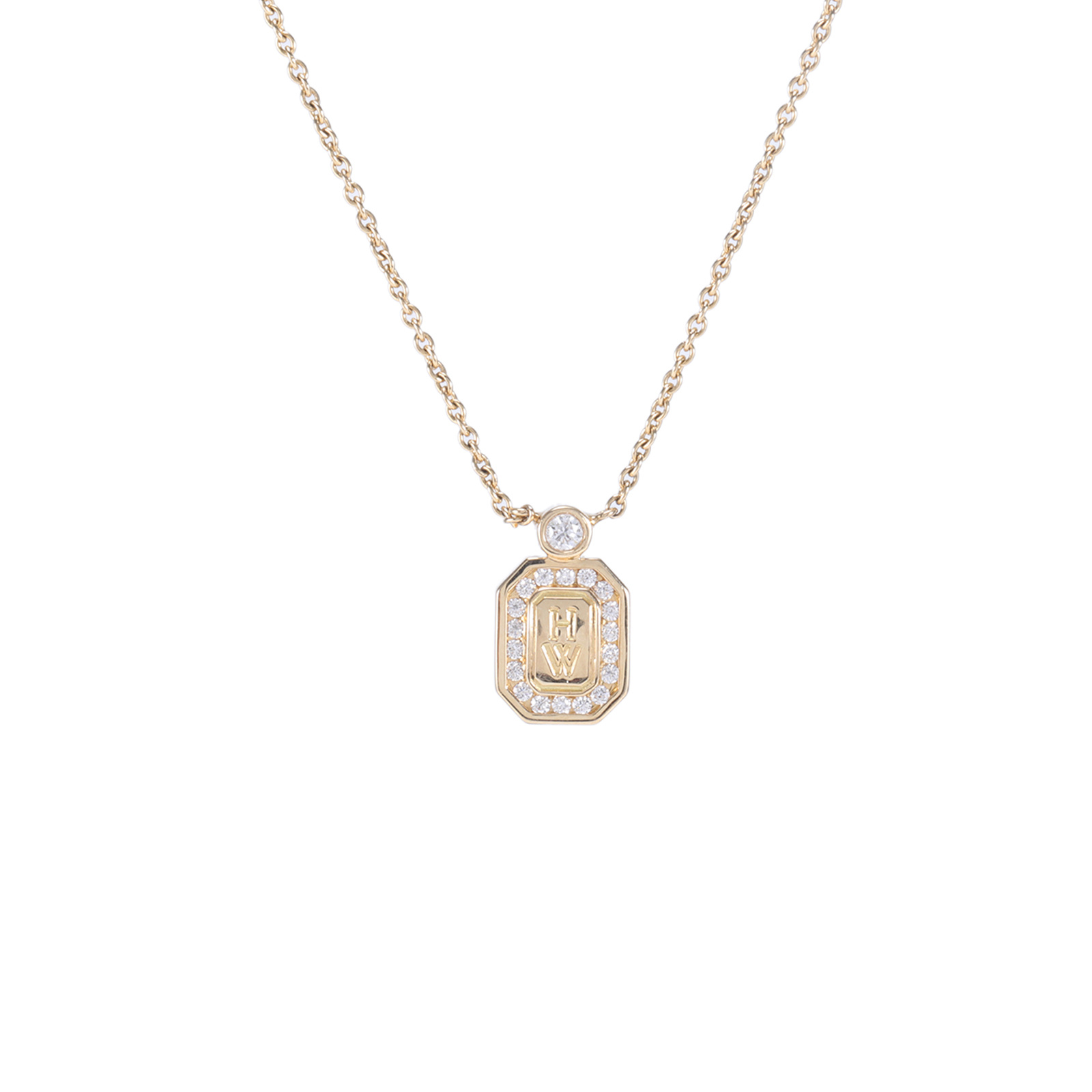 99新 Harry Winston/海瑞温斯顿 【欢欢活动】HW Logo 项链