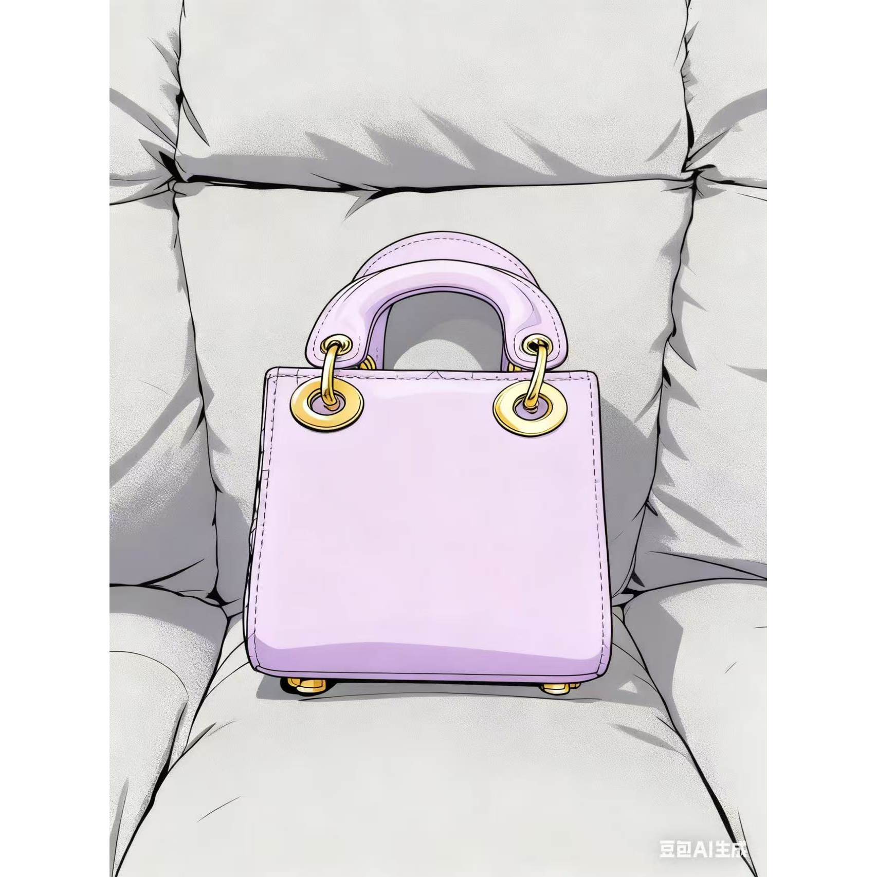 JunJun轻奢定制女包 [经典迷你菱格纹斜挎包] 12CM[D01]