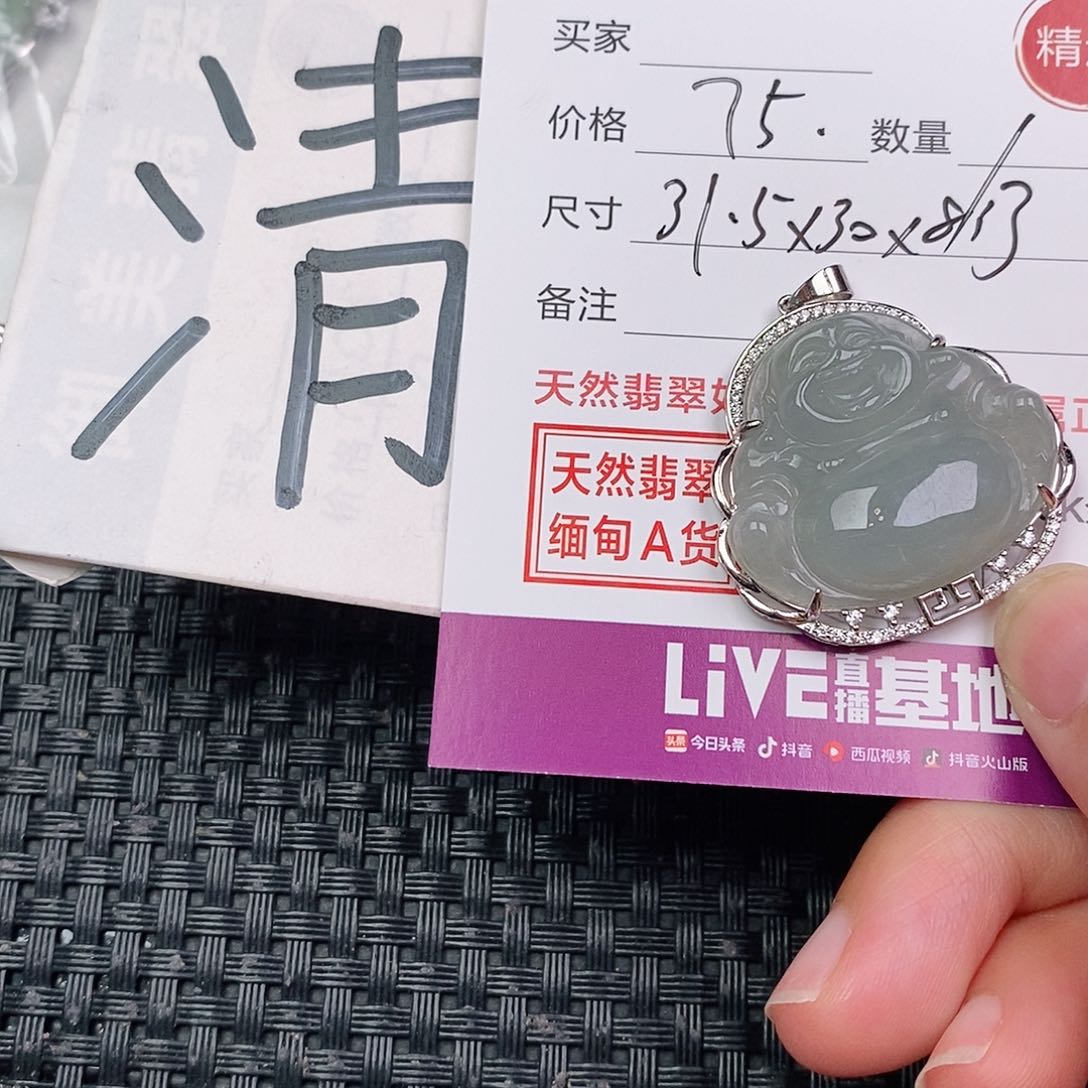 翡翠银S925镶嵌颈饰