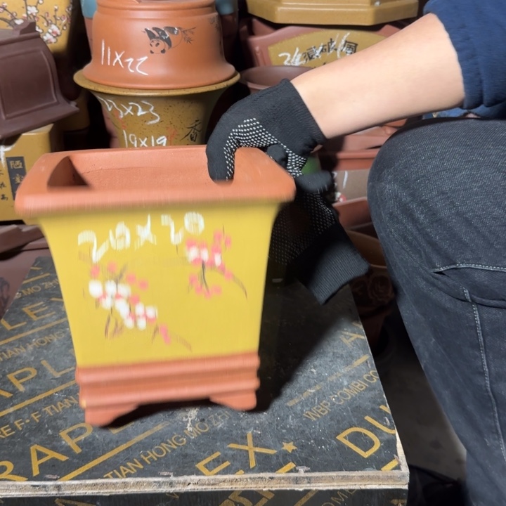 紫砂花盆紫砂花盆