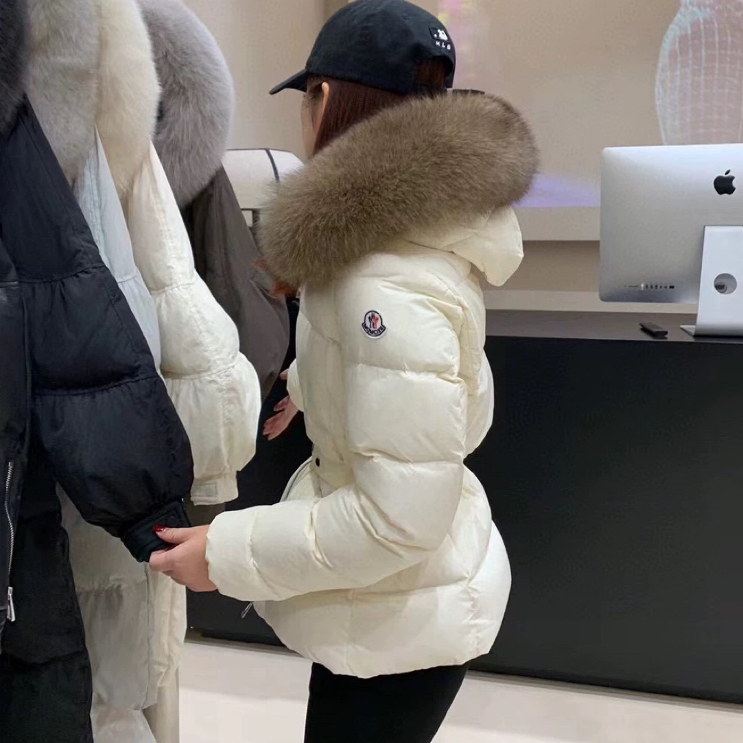 中长款收腰显瘦加厚保暖真狐狸毛羽绒服女外套冬季特价