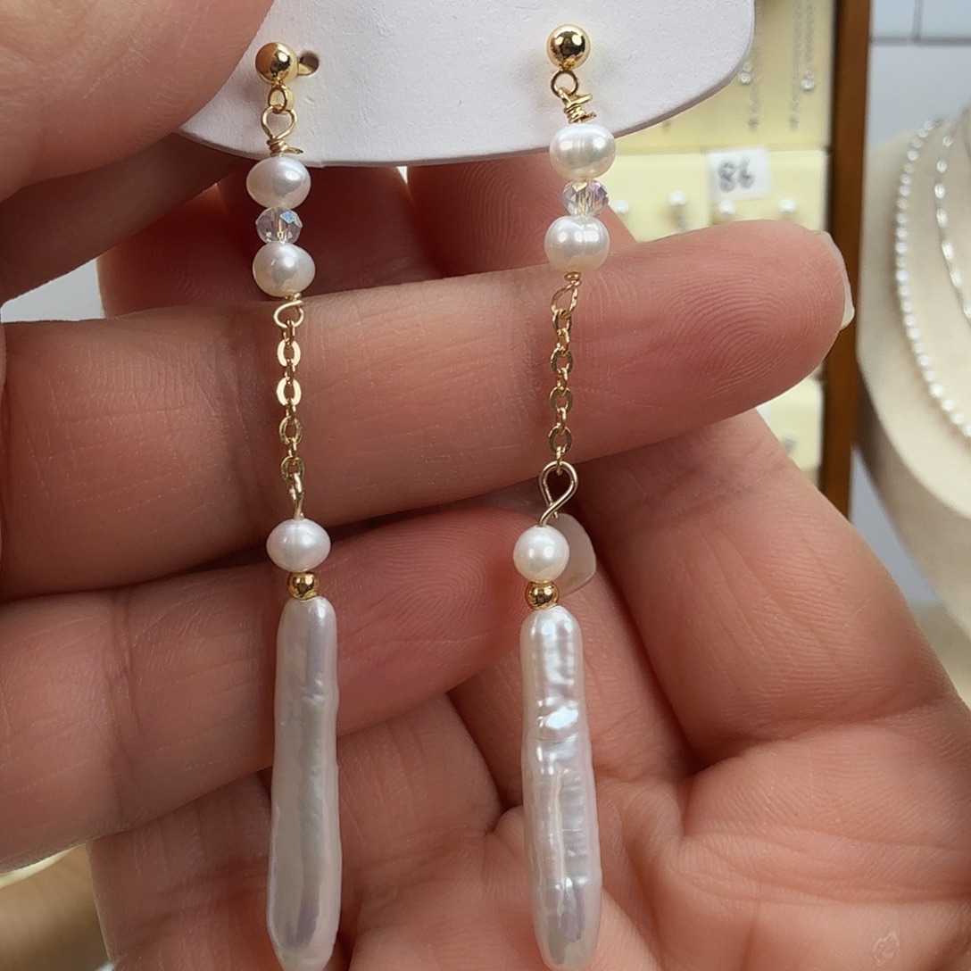 未镶嵌淡水珍珠耳饰