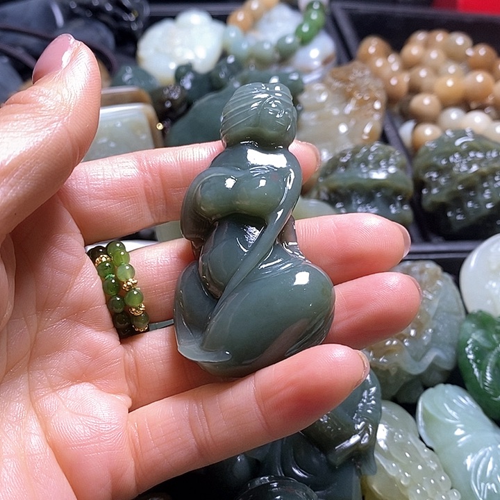 未镶嵌手链和田玉风**痕