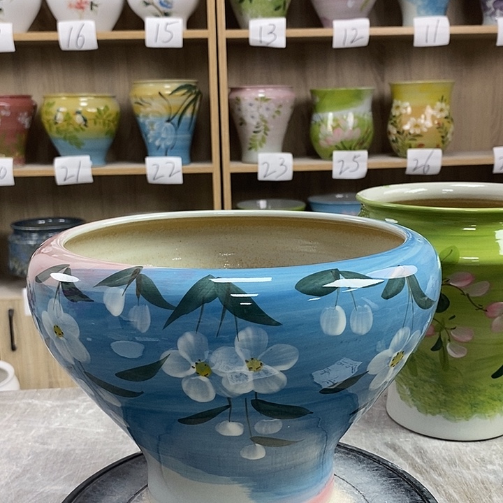 缸12zp景德镇陶瓷花盆