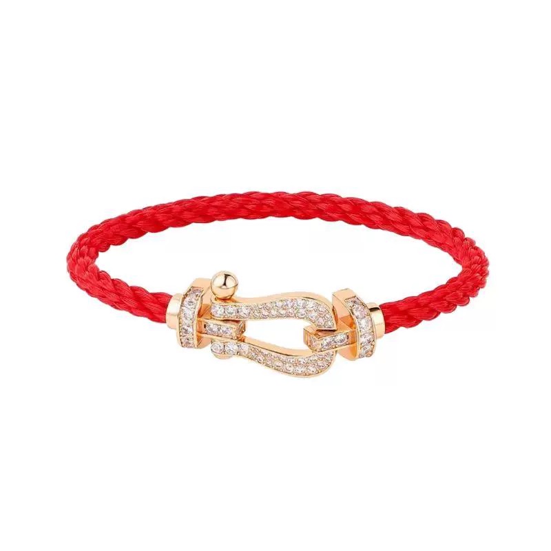 钛钢手镯 明星同款 马蹄扣时尚气质百搭轻奢手链情侣款手镯手绳