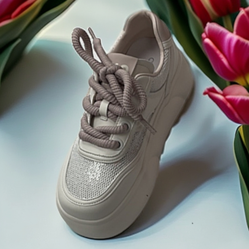 E5春季薄款拼接透气休闲板鞋休闲鞋女鞋小白鞋夏季运动鞋2195