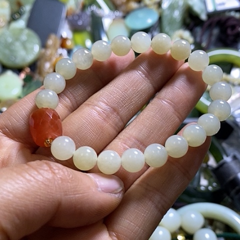 和田玉手链未镶嵌