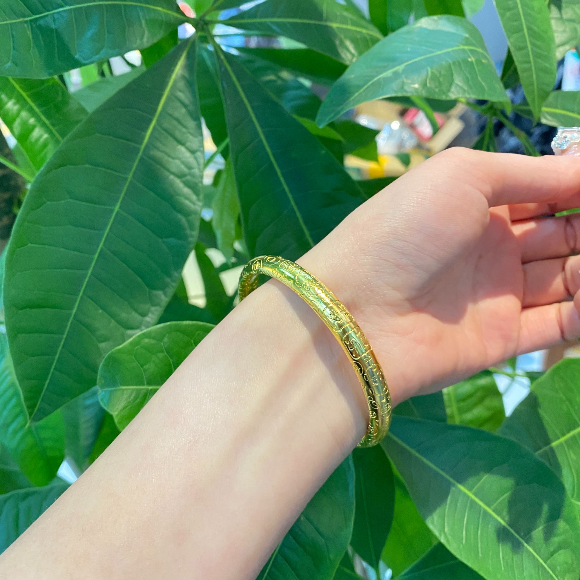 足银手镯 吉言泥鳅背手镯