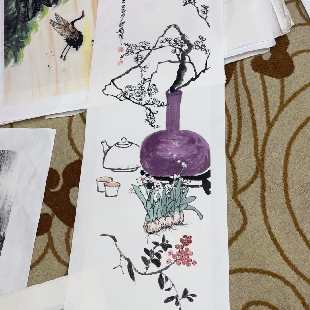 国画国画老师作品刘