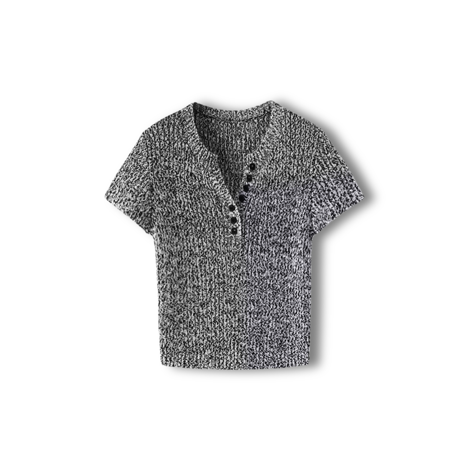 【朗Z原】新款花灰色针织开衫【QQ35977-1-019】