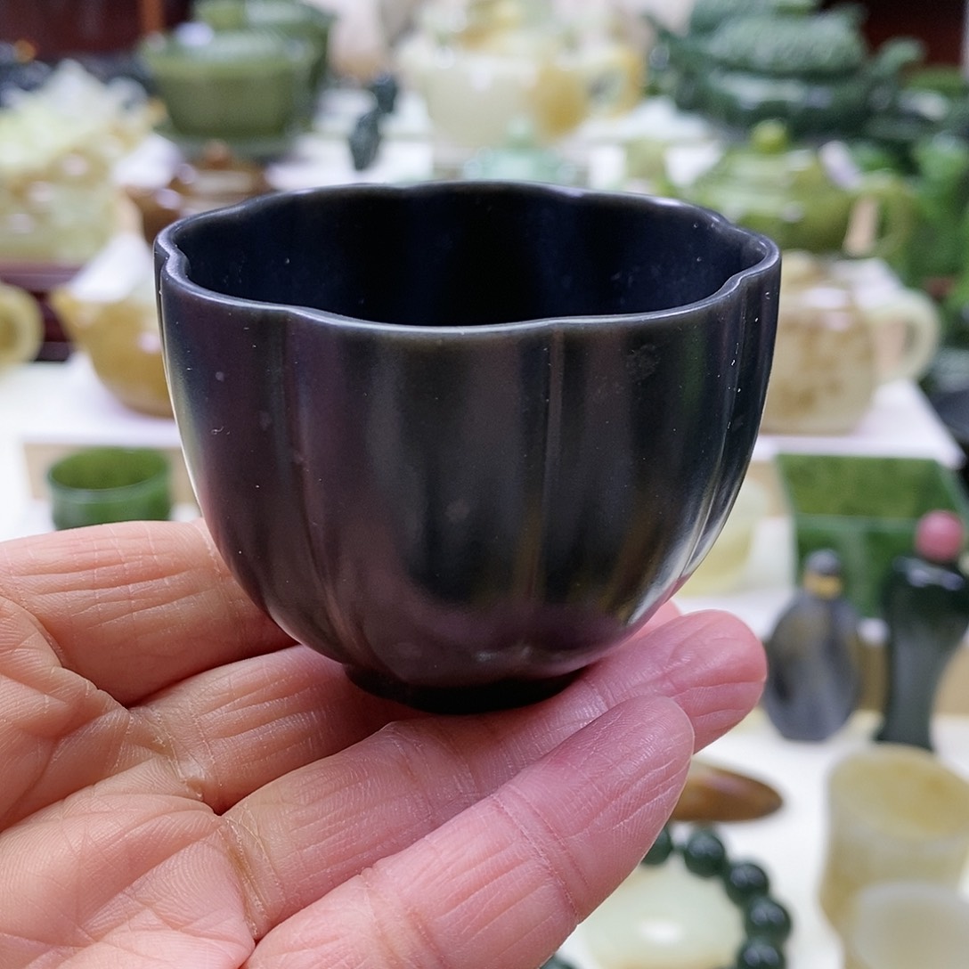 和田玉茶杯未镶嵌95ml