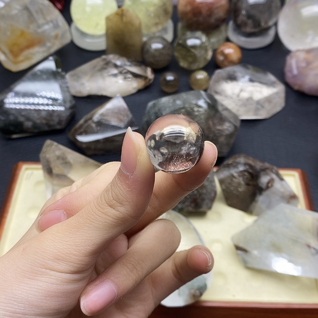 水晶未镶嵌珠宝半成品