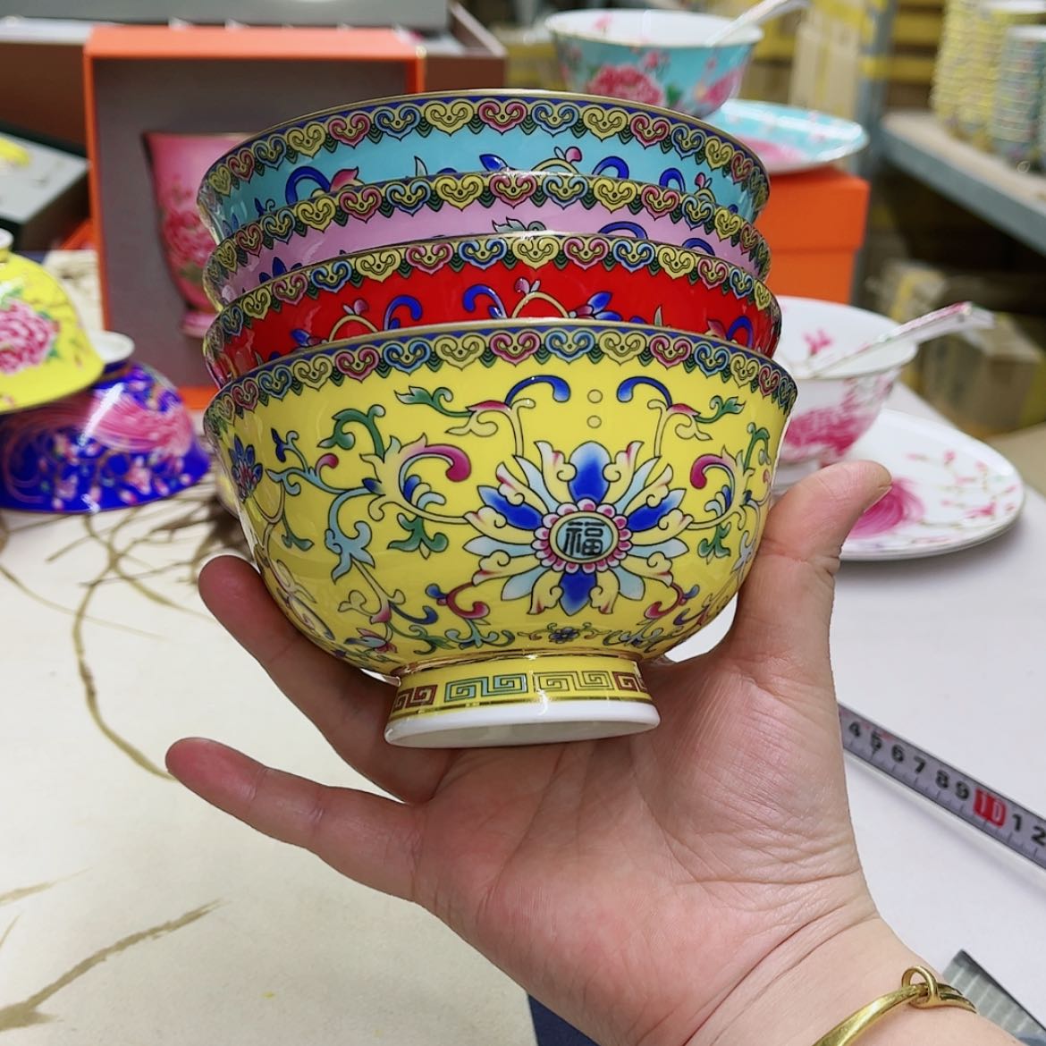 【闪购商品】骨瓷5英寸4混。。。。。