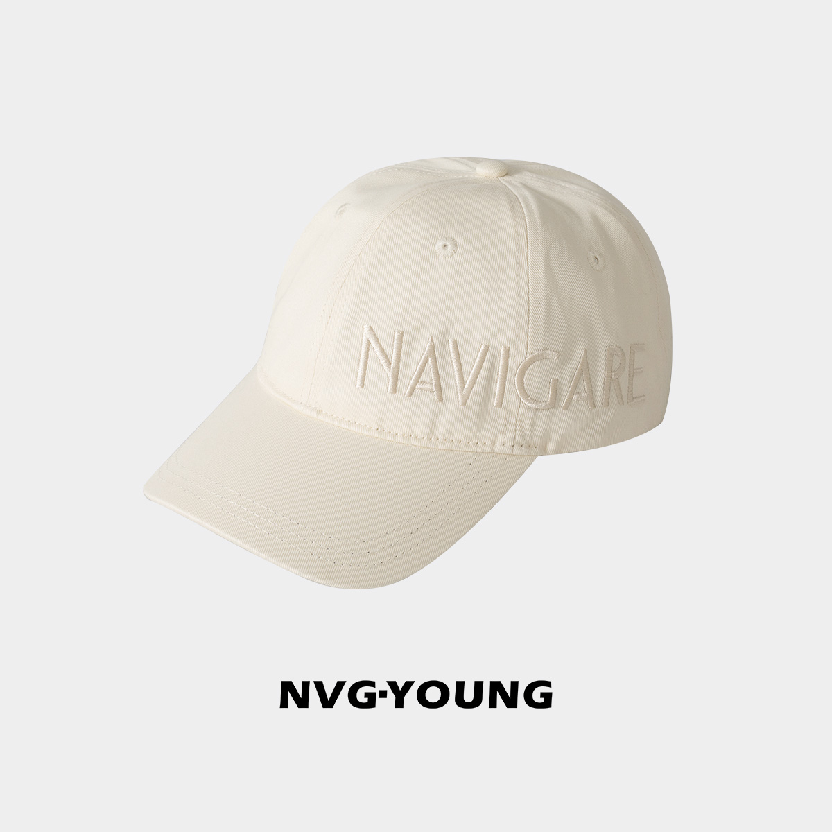 [纯棉]navigare意大利小帆船男女同款ins鸭舌帽简约字母刺绣帽子