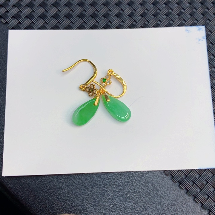 翡翠颈饰银S925镶嵌天然翡翠