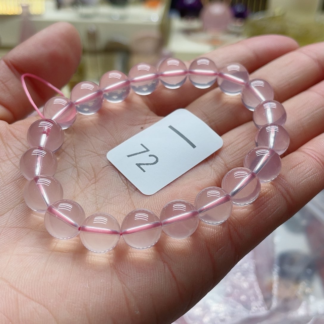 水晶手链未镶嵌A****y粉晶