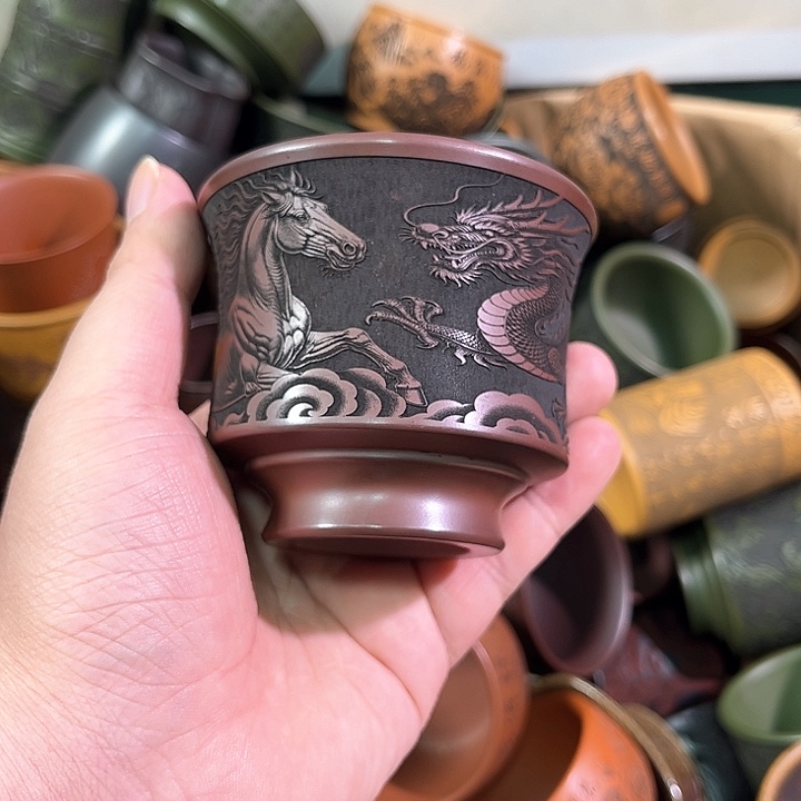 茶杯紫砂全手工紫砂主人杯