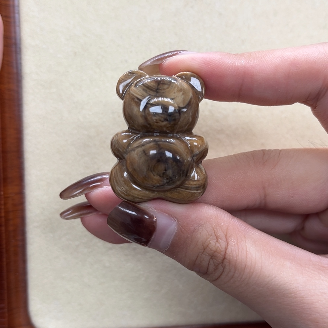 琥珀未镶嵌裸石天然琥珀根珀熊