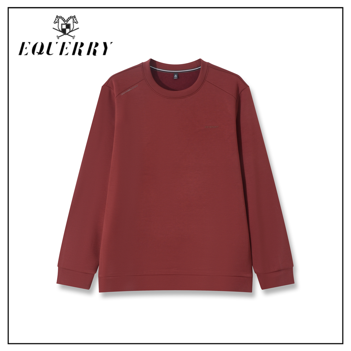 【涛涛专属】EQ男装圆领纯色加绒加厚打底卫衣-W213