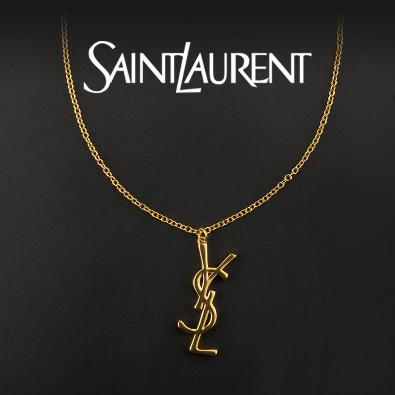 Saint Laurent圣罗兰金钥匙系列金色项链 