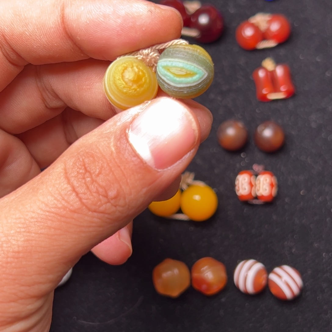 果***乐玛瑙/玉髓未镶嵌配饰