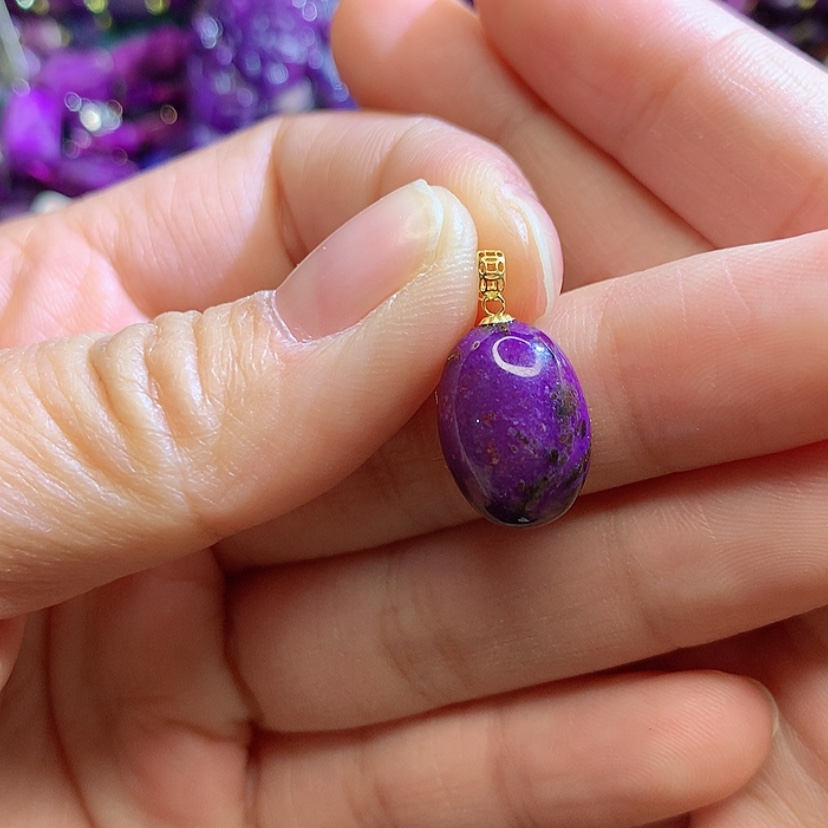 【闪购商品】苏纪石（舒俱来）吊坠18K金镶嵌