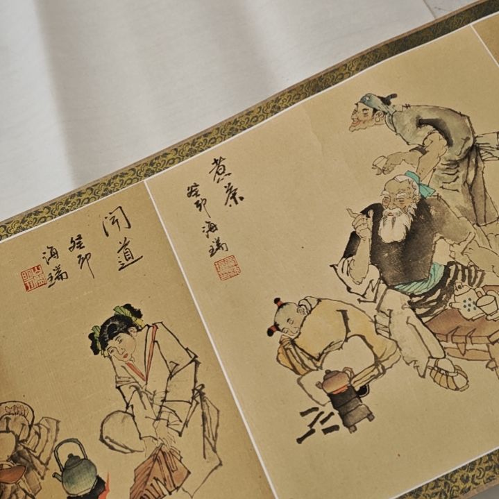 国画贾海瑞老师现场定制