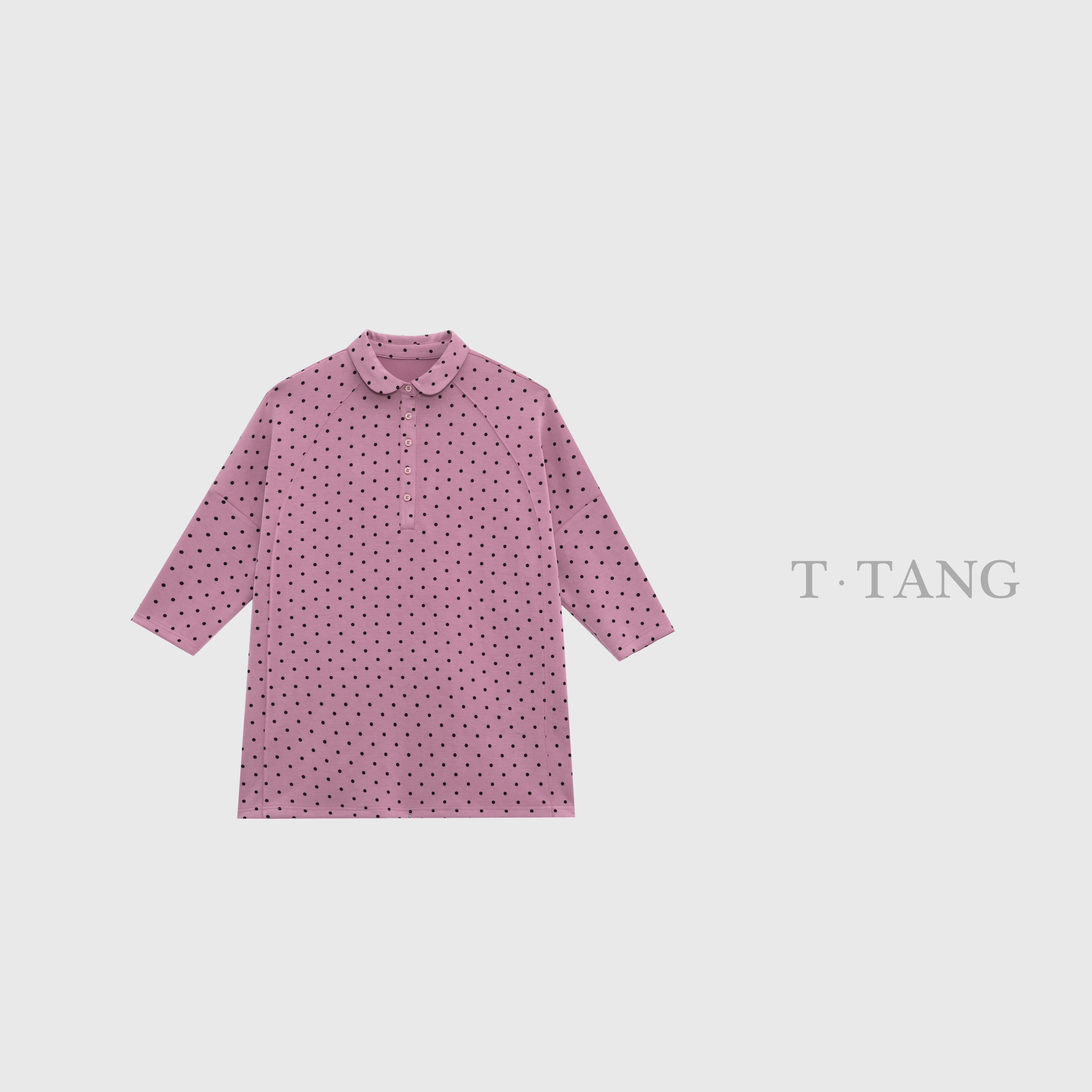 FL夏季新款260g铜氨丝面料时尚休闲洋气7分袖大衬衫【6286】