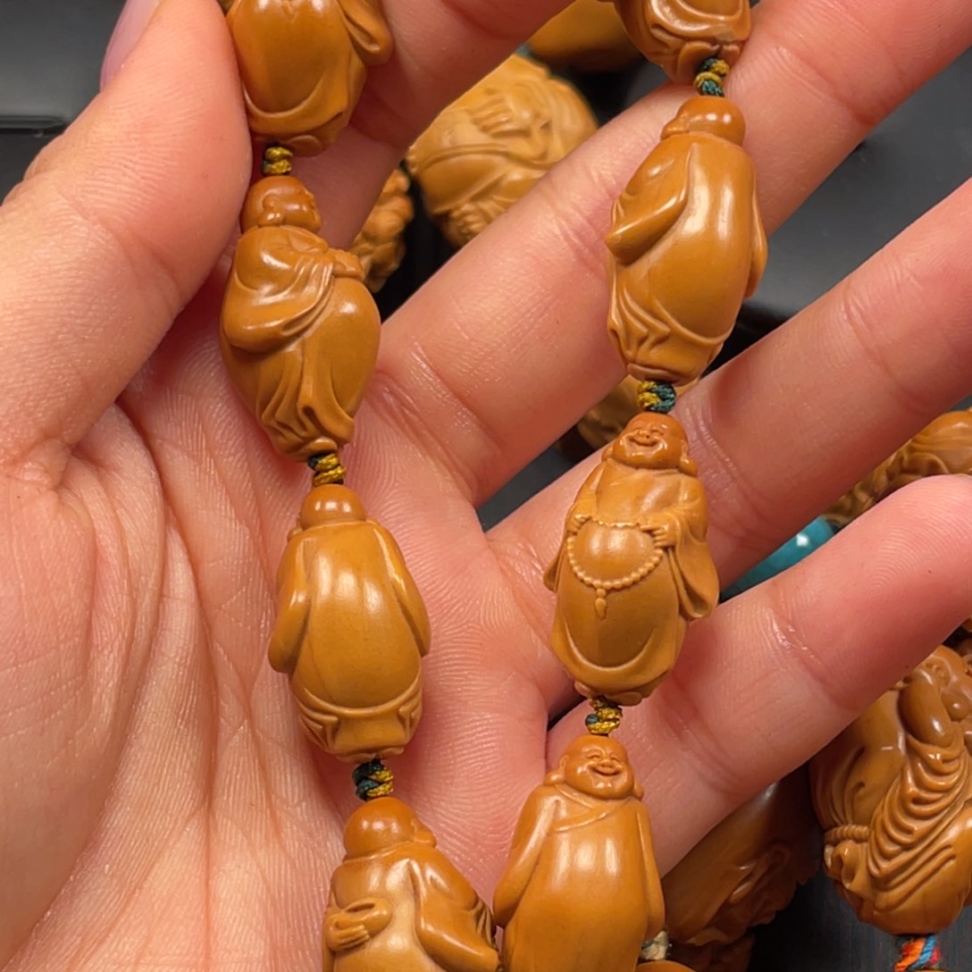 橄榄核手串/手链1.4自在弥勒橄榄核