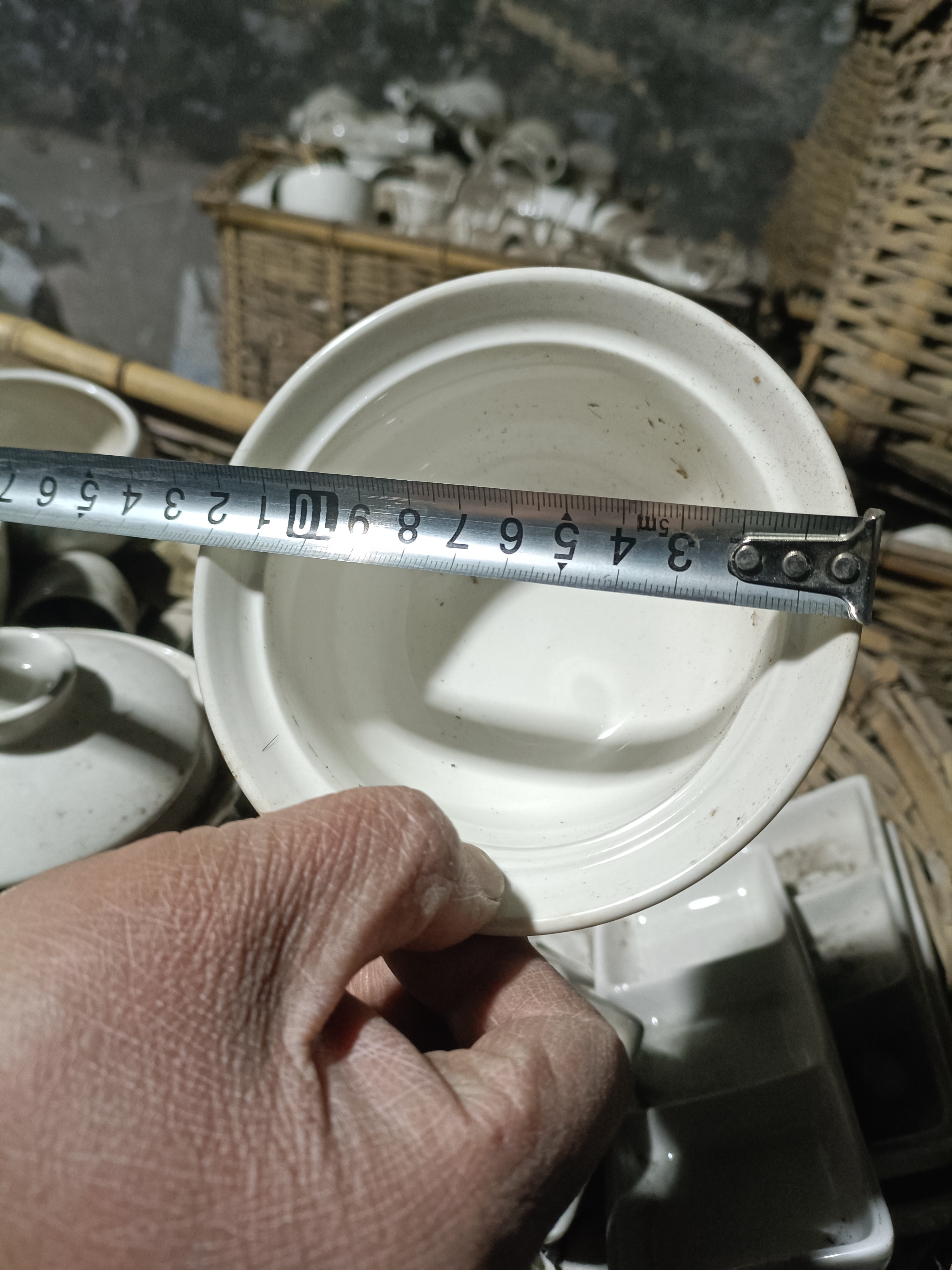 磁州窑国营尾货盖碗一对《微瑕完美勿拍》