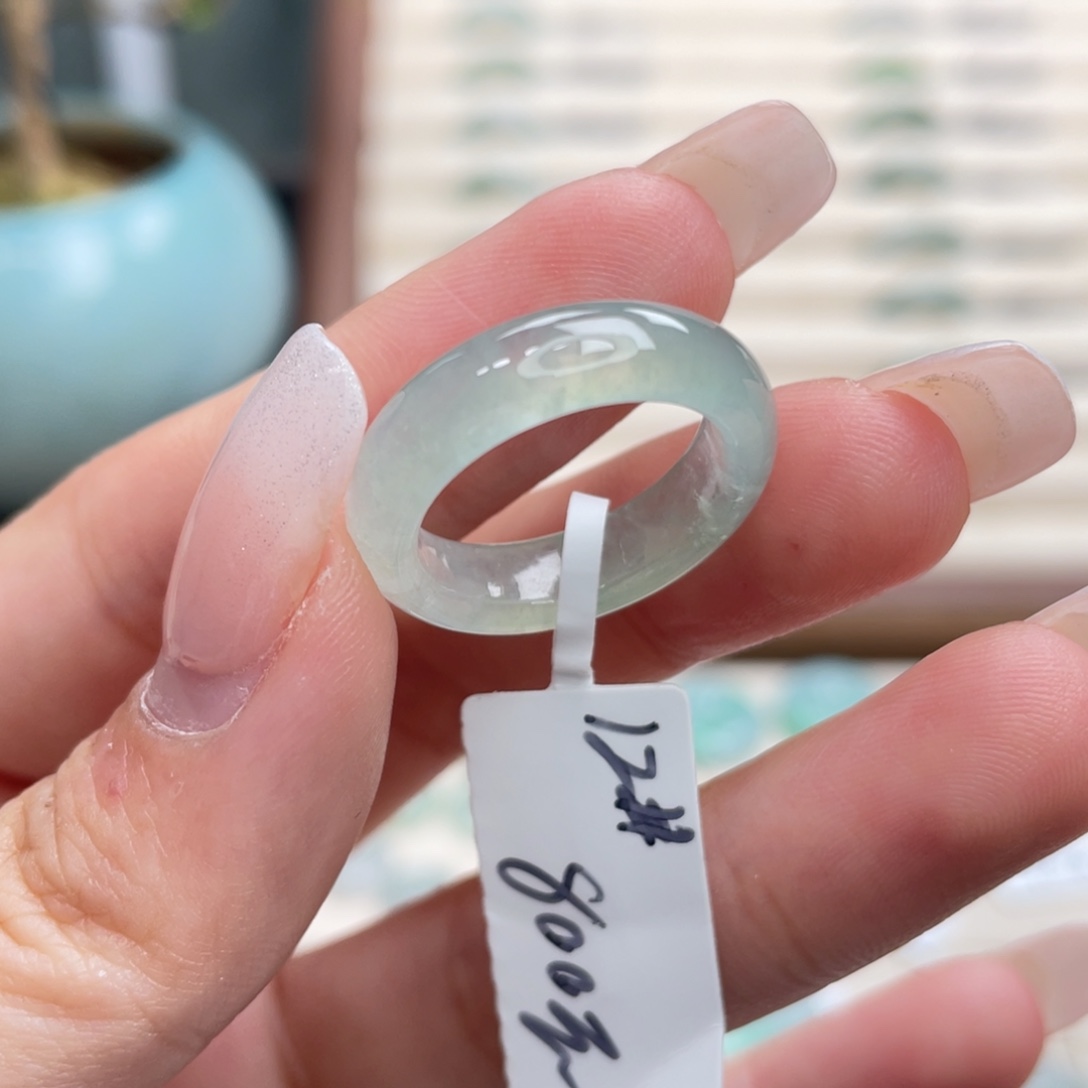 翡翠未镶嵌戒圈a29港圈12冰晴底