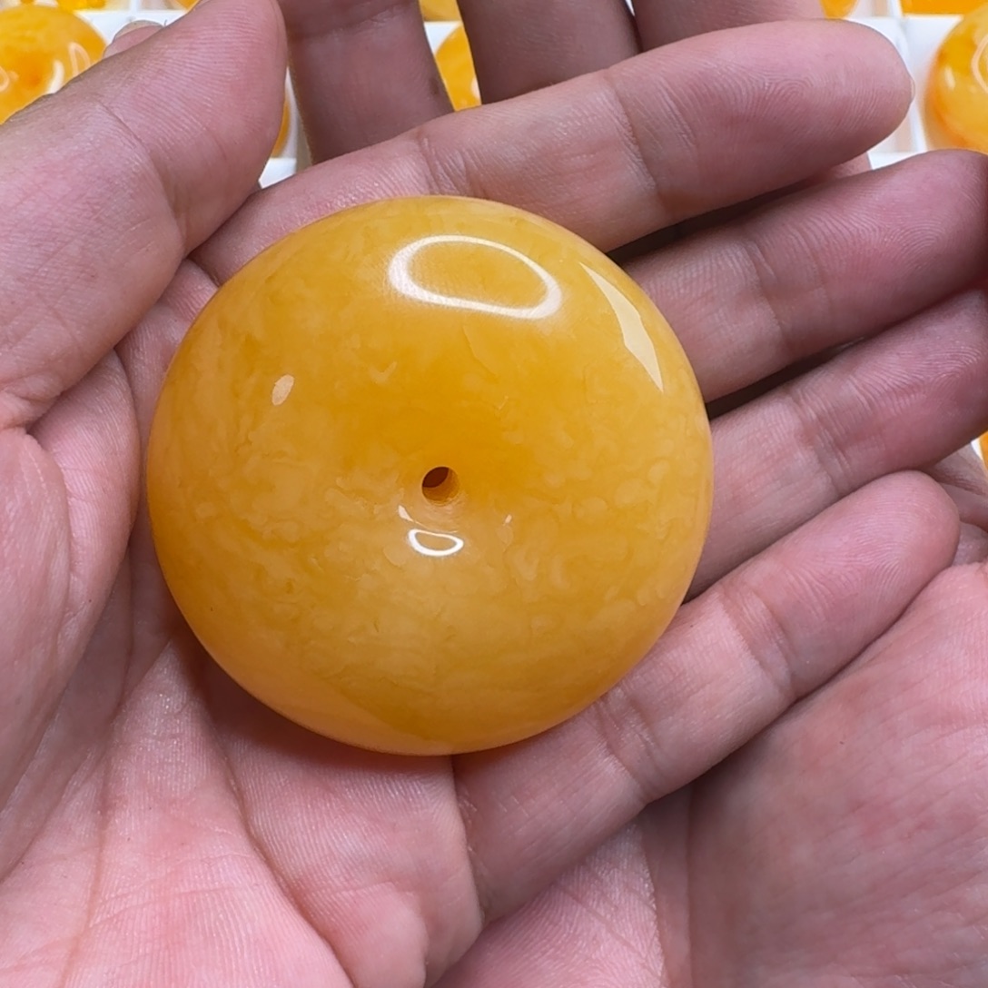 蜜蜡毛衣链未镶嵌海**长