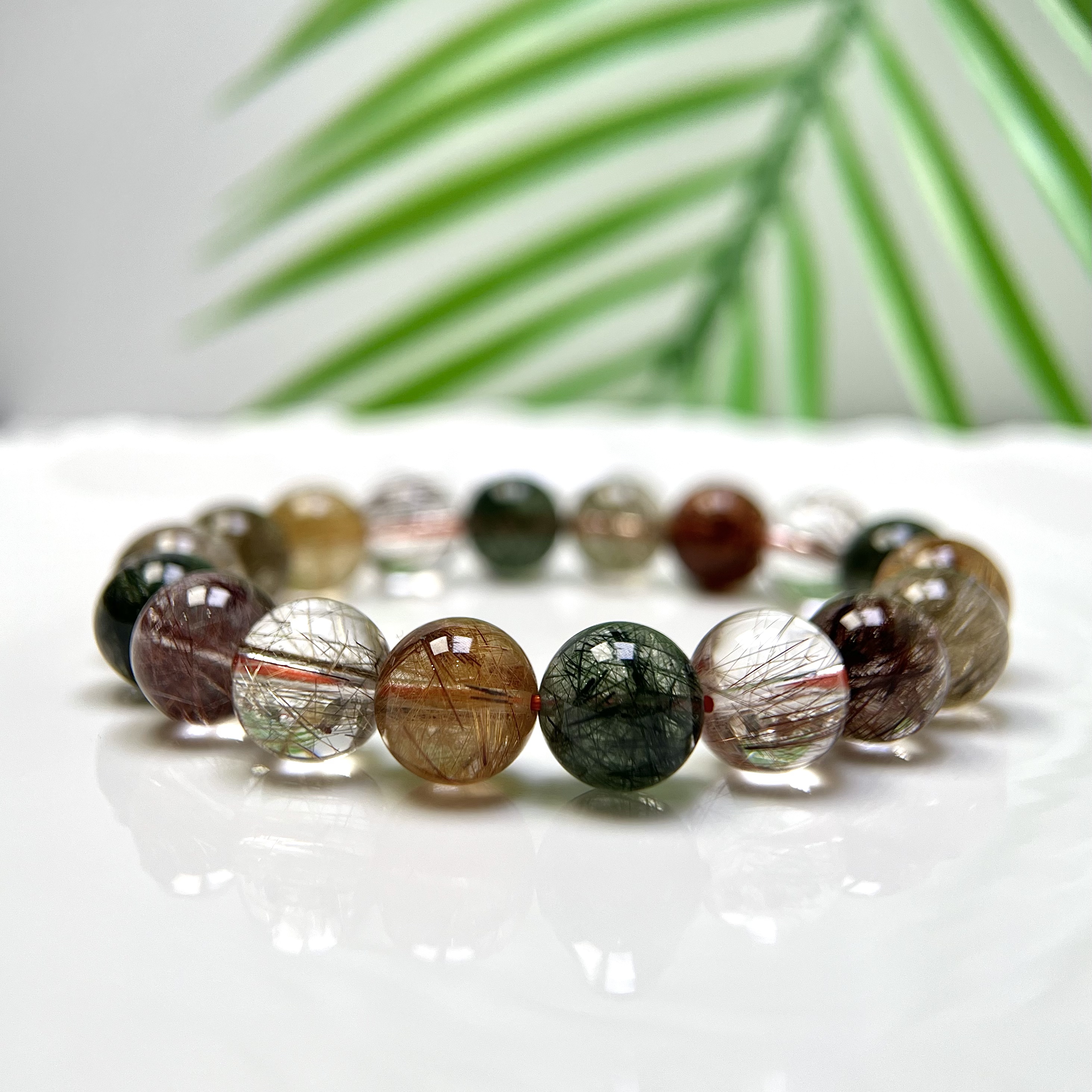 典藏级兔毛彩发晶11m  YSZB-6393