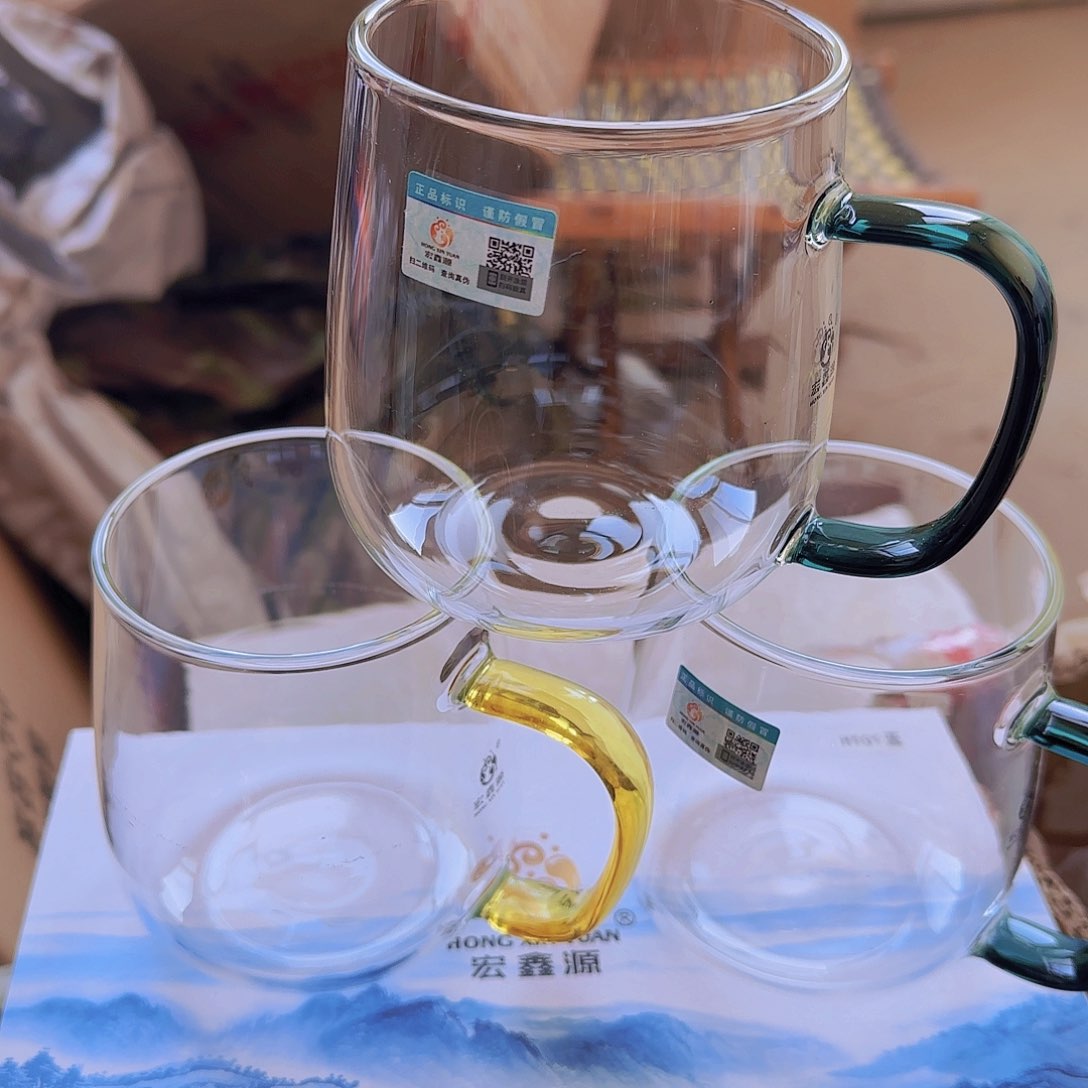高硼硅玻璃茶水分离款瑕疵S024单杯 3支