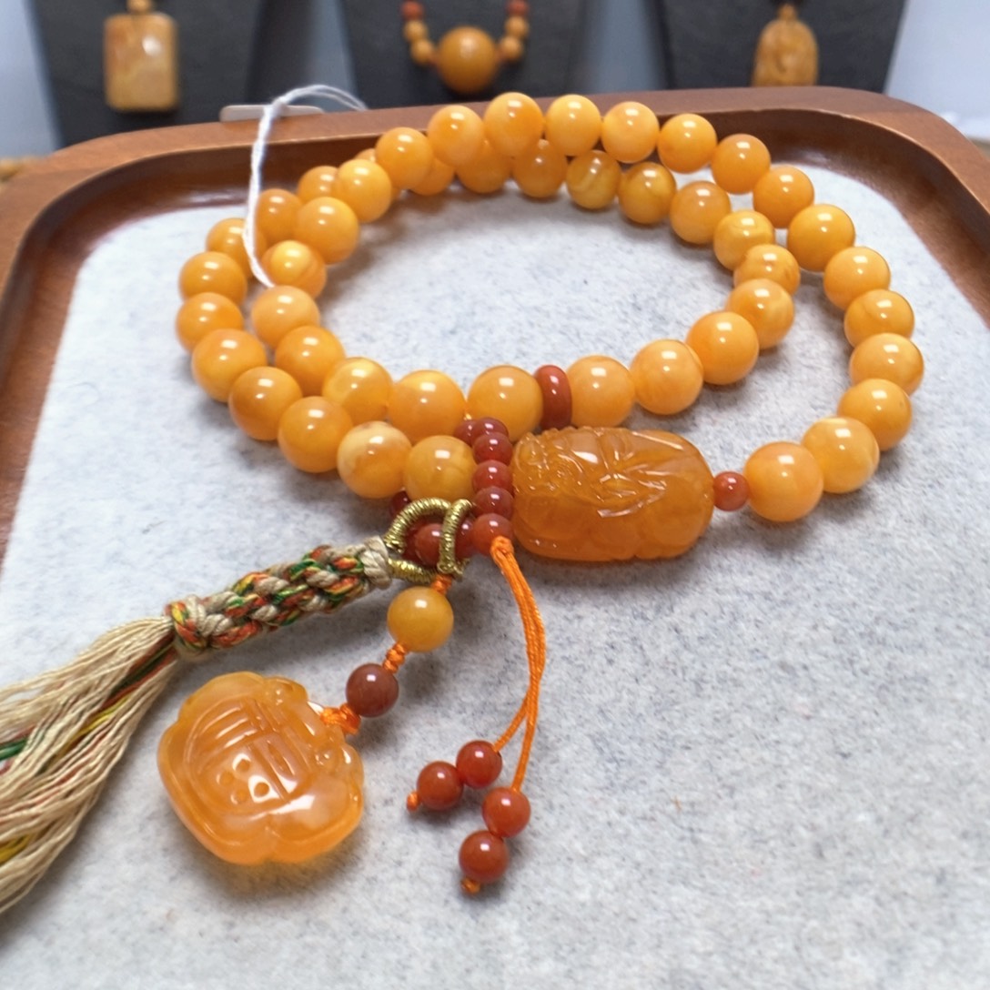 蜜蜡未镶嵌手串蜜蜡