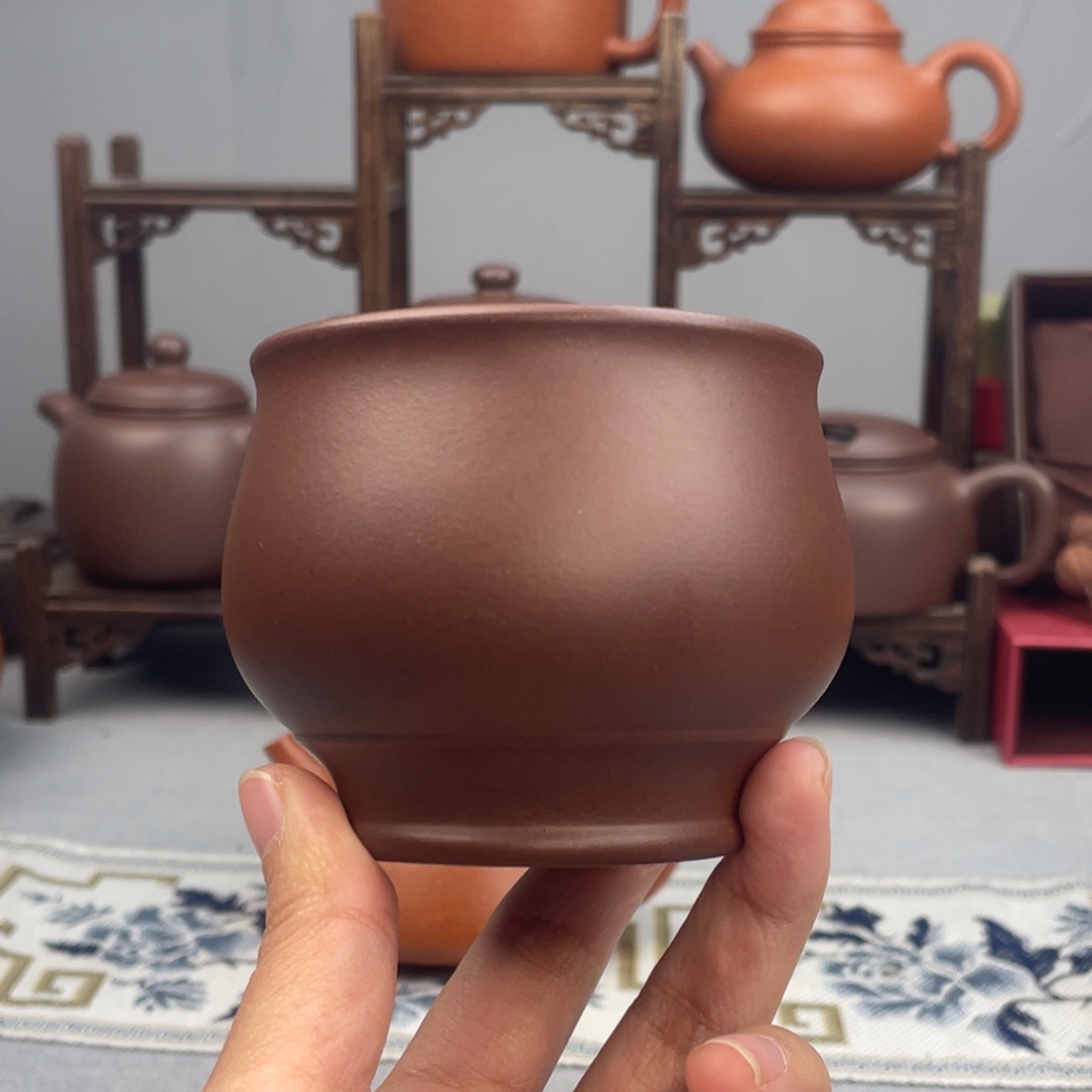 茶杯紫砂底槽清 杯子