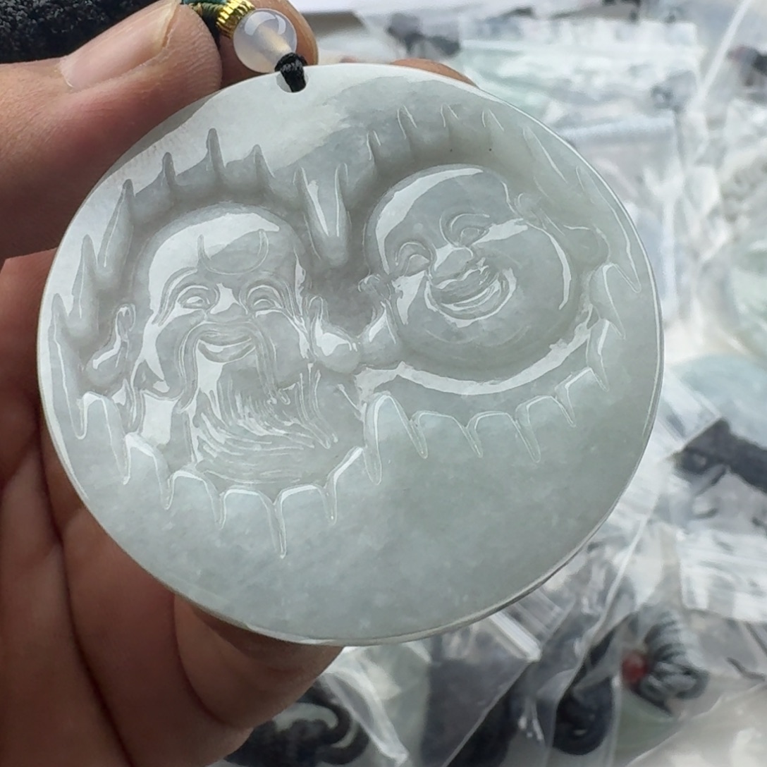 颈饰未镶嵌翡翠天然缅甸A货翡翠