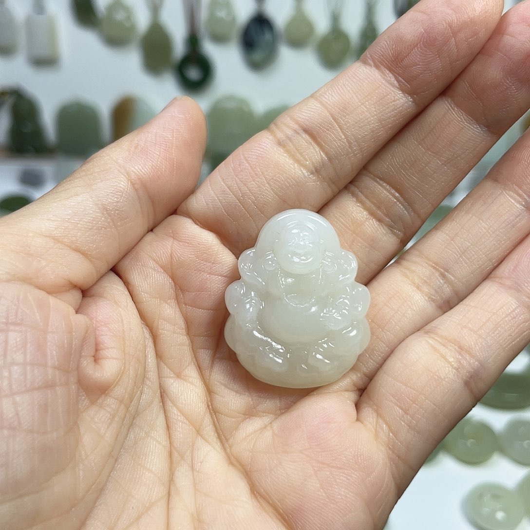 颈饰未镶嵌和田玉微*.