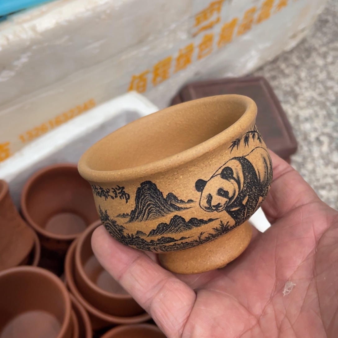 东***白紫砂茶壶主人杯放漏