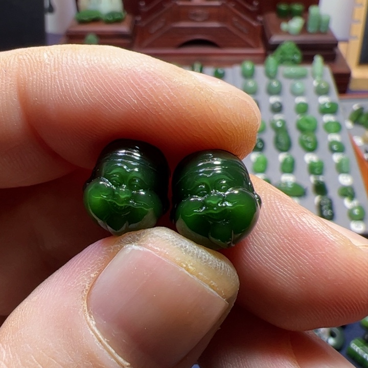 和田玉（碧玉）颈饰未镶嵌毛*