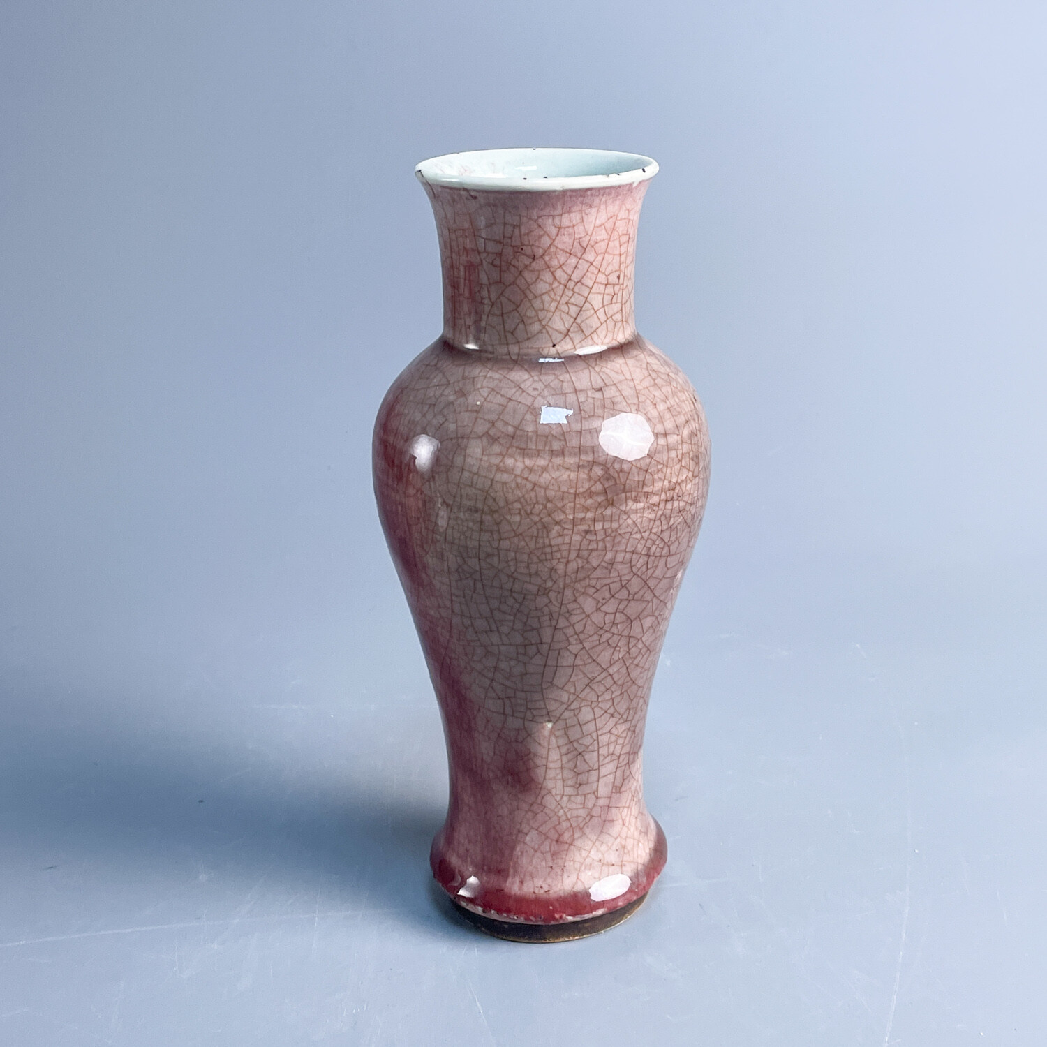 lot34.清光绪郎窑红观音尊-M25LH002A9