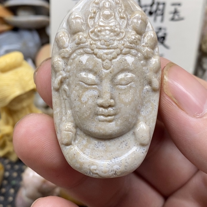 硅化珊瑚（珊瑚玉）未镶嵌颈饰