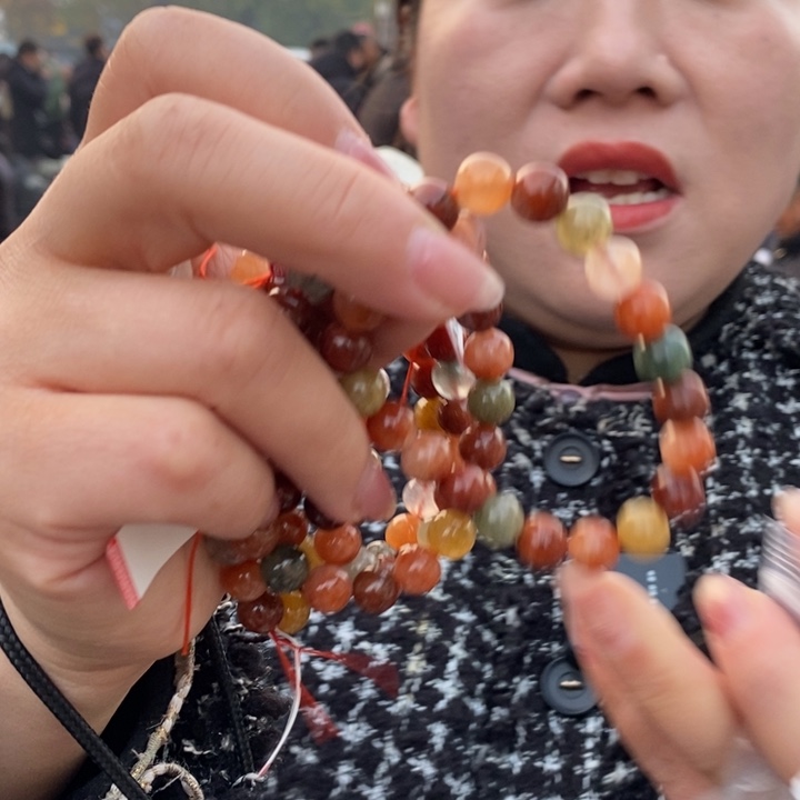 珠宝半成品水晶未镶嵌福禄寿手串9m 多样性发其一条