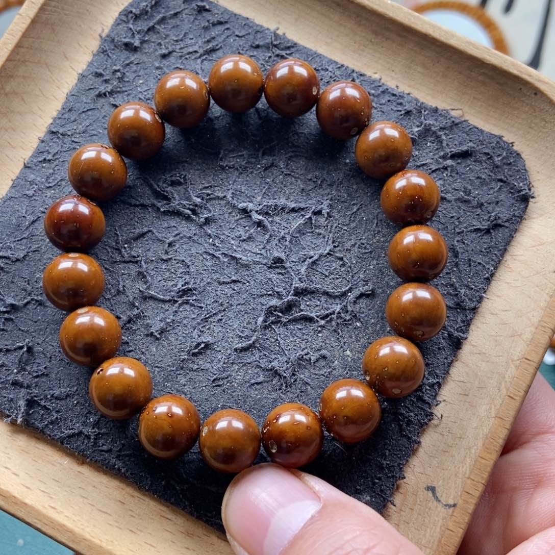 紫金鼠手串11mm精品光珠