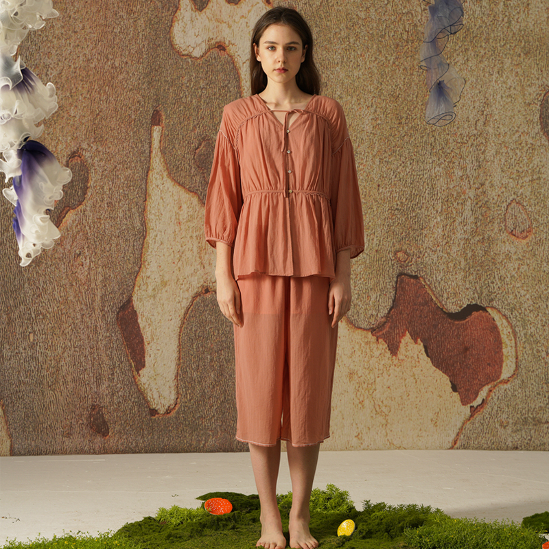 【小薇专属】231-090朵朵可可睡衣女春夏季甜美家居服套装