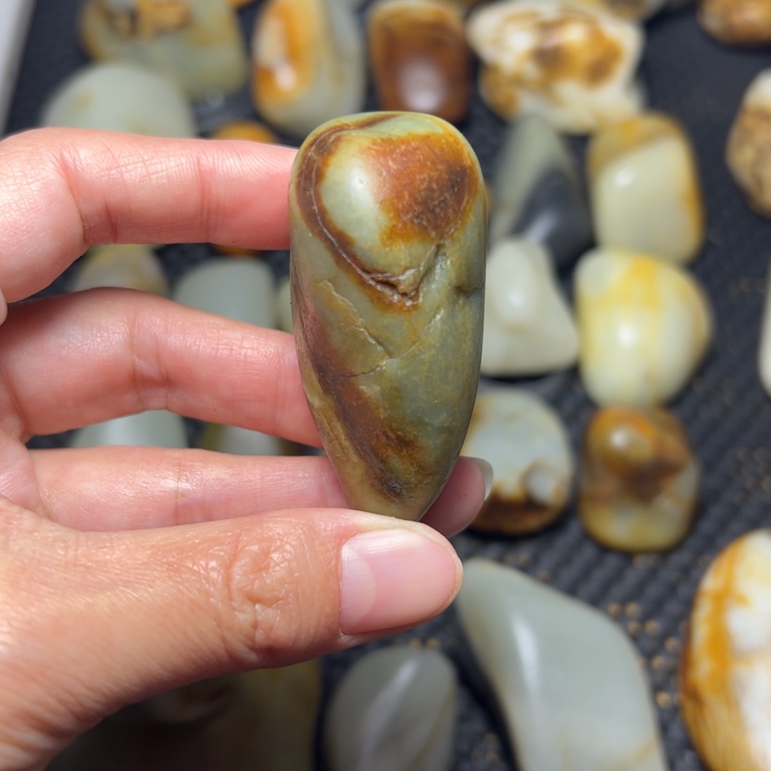 和田玉未镶嵌挂件25