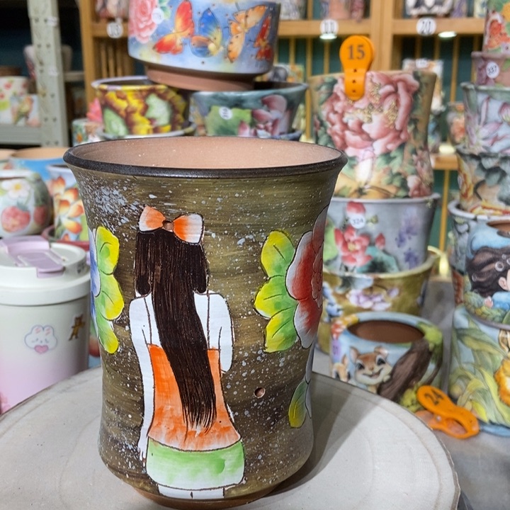 红陶景德镇艺术手绘作品