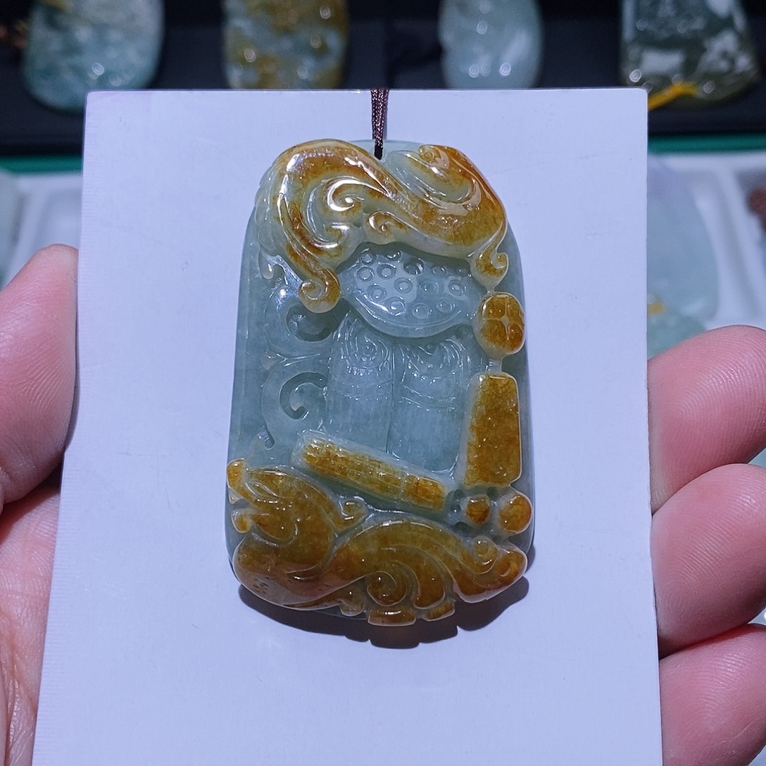 颈饰未镶嵌翡翠挂件