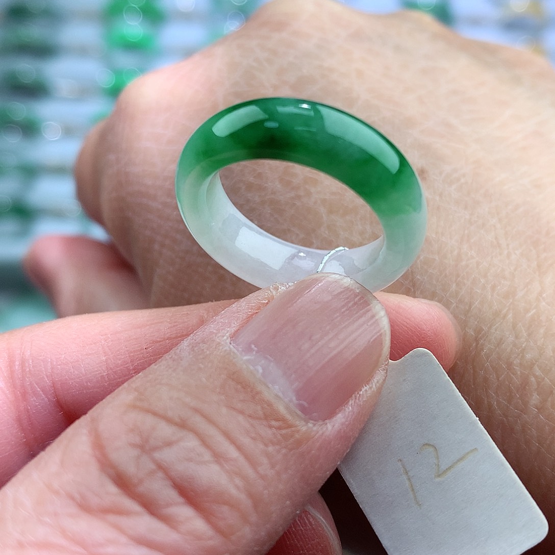 未镶嵌戒指翡翠12号