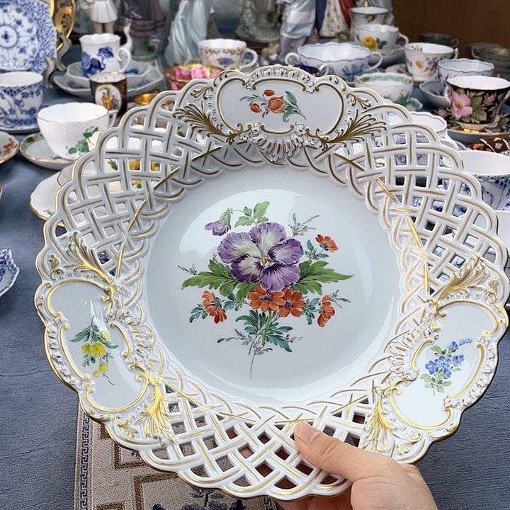 中古欧瓷瓷器小房子